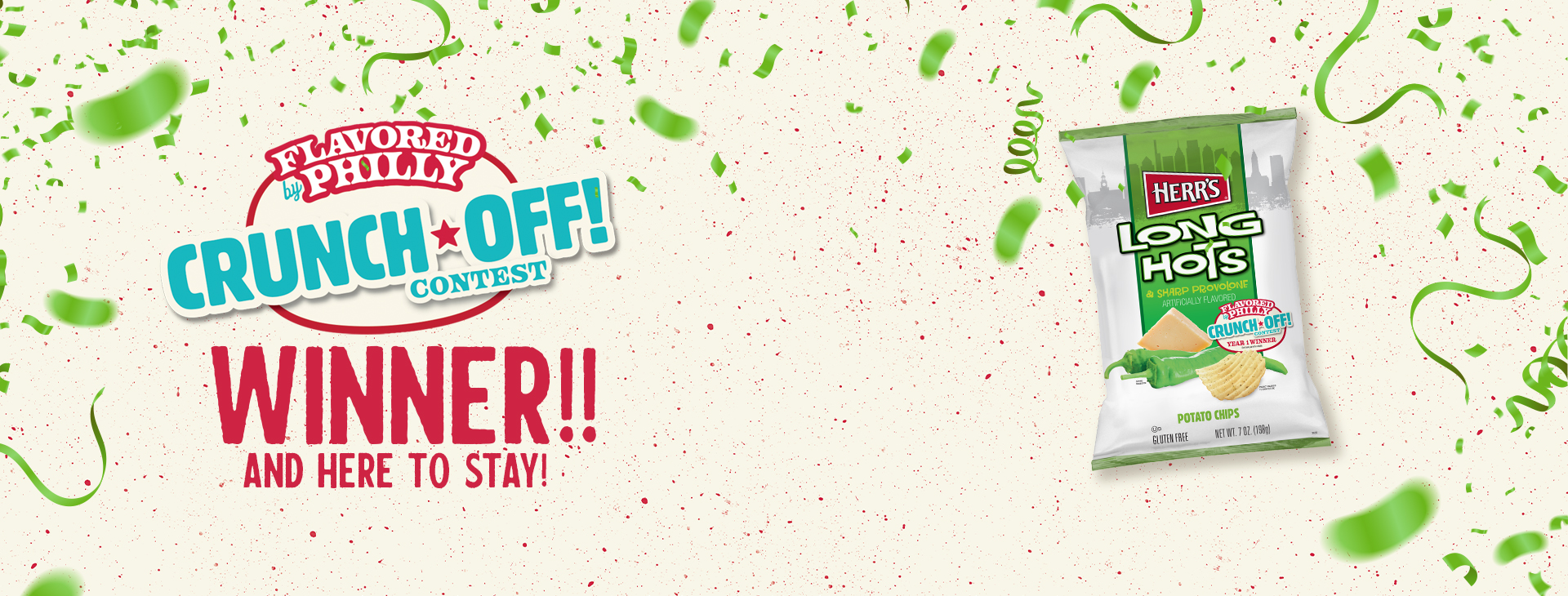 Herr's Flavored by Philly Crunch Off Winner Banner