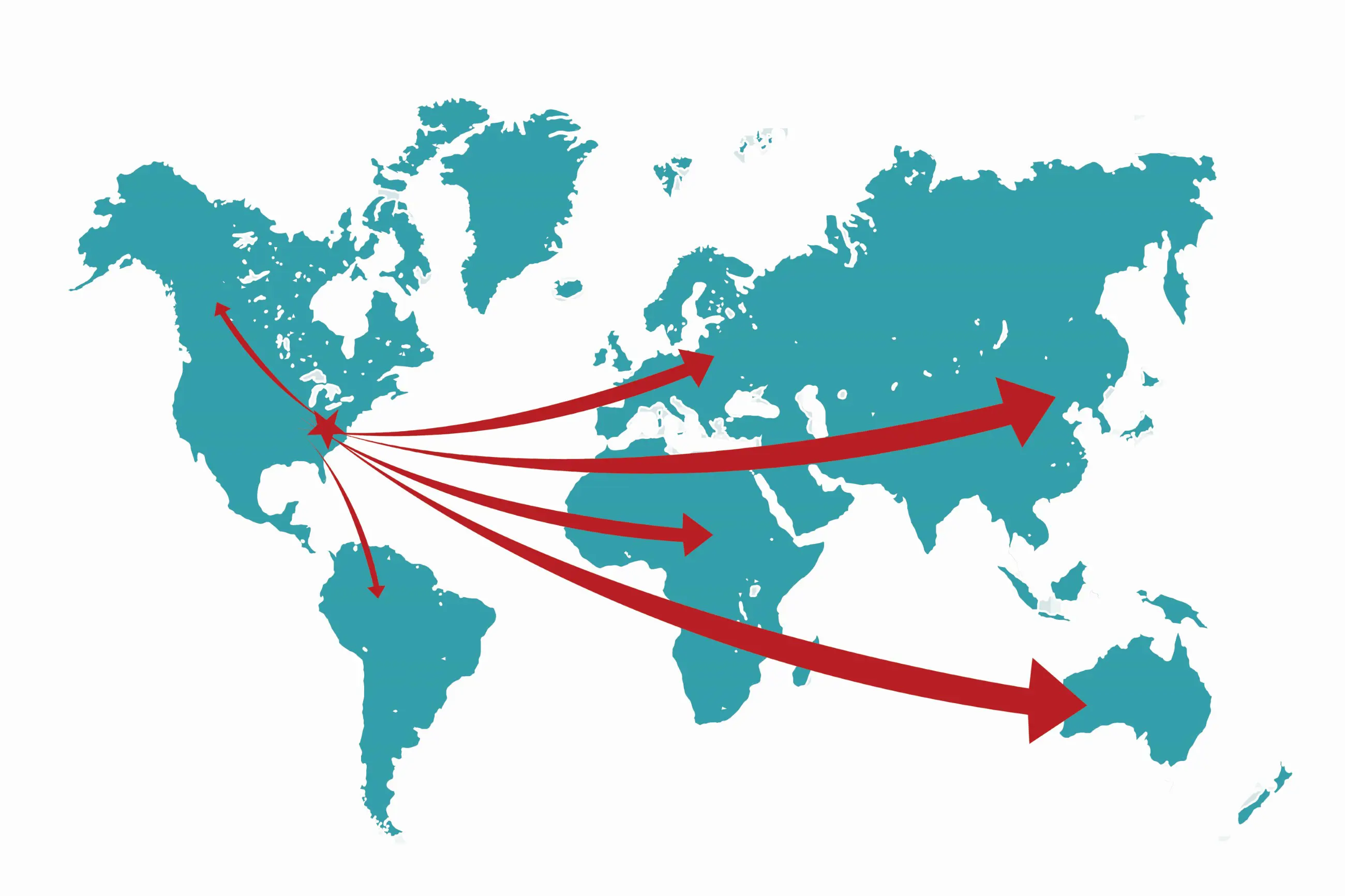 Herr's Worldwide Distribution Map