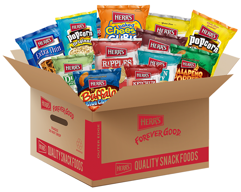 Assorted Bundle Of 1Oz Herrs Snacks 84 Count 4 5