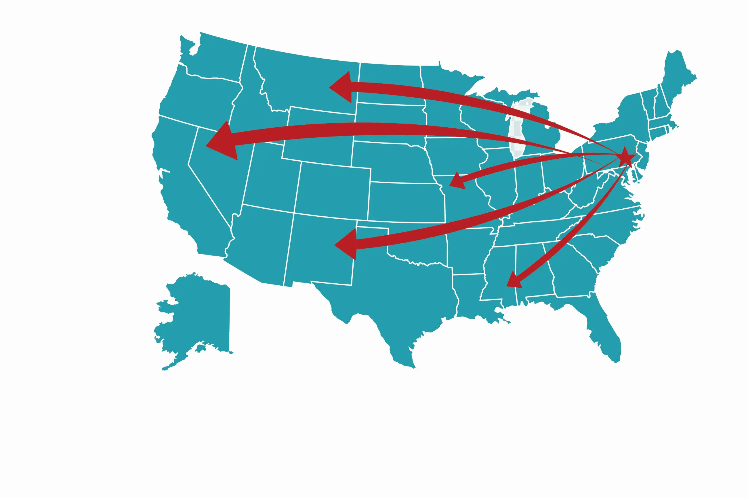 Herr's United States Distribution Map